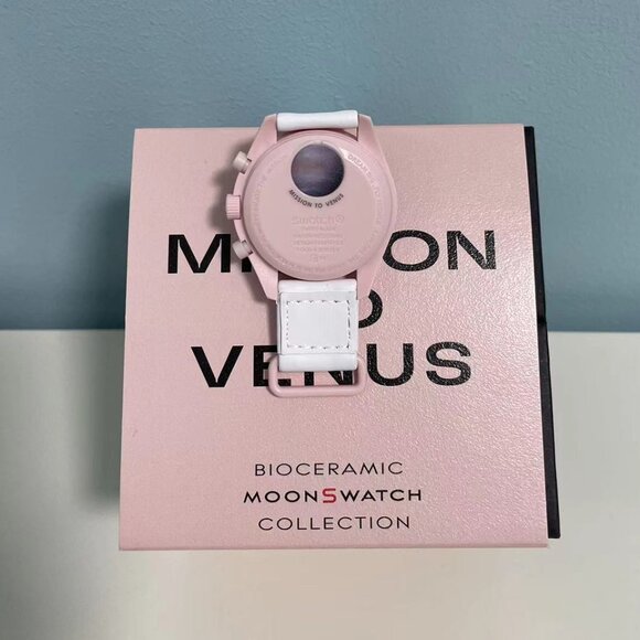 🍪 Swatch x Omega MoonSwatch Mission to Venus | Bioceramic Pink-Mauve - Picture 5 of 6